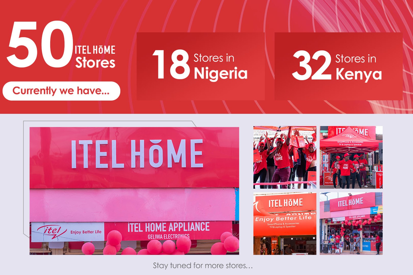 itel has opened 50 itel Home locally in Africa