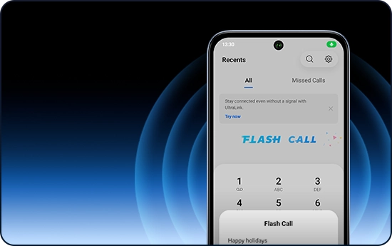 A300+ Flash Call quick message interface