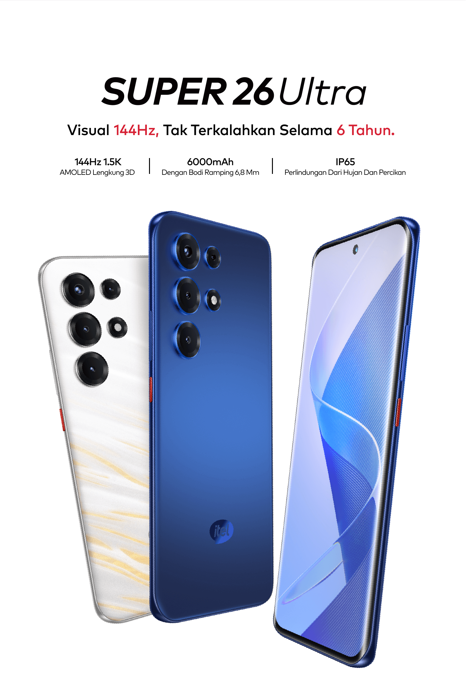 Desain itel S26 Ultra
