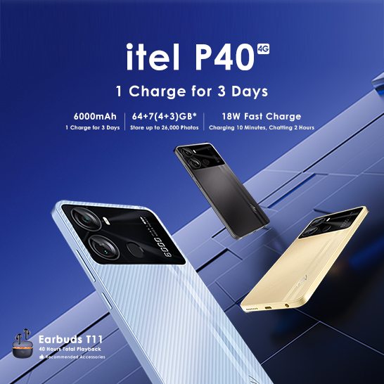 itel New Launch P40 Smartphone Featuring Powerful Performance